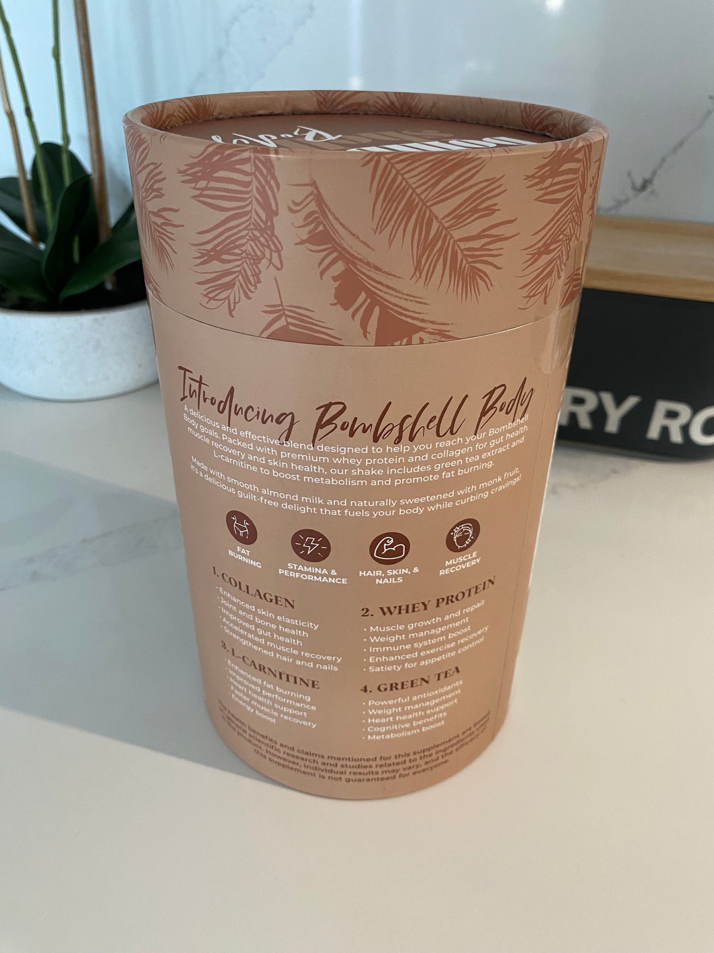 Slimming protein shake Bombshell Collagen: 600g Chocolate