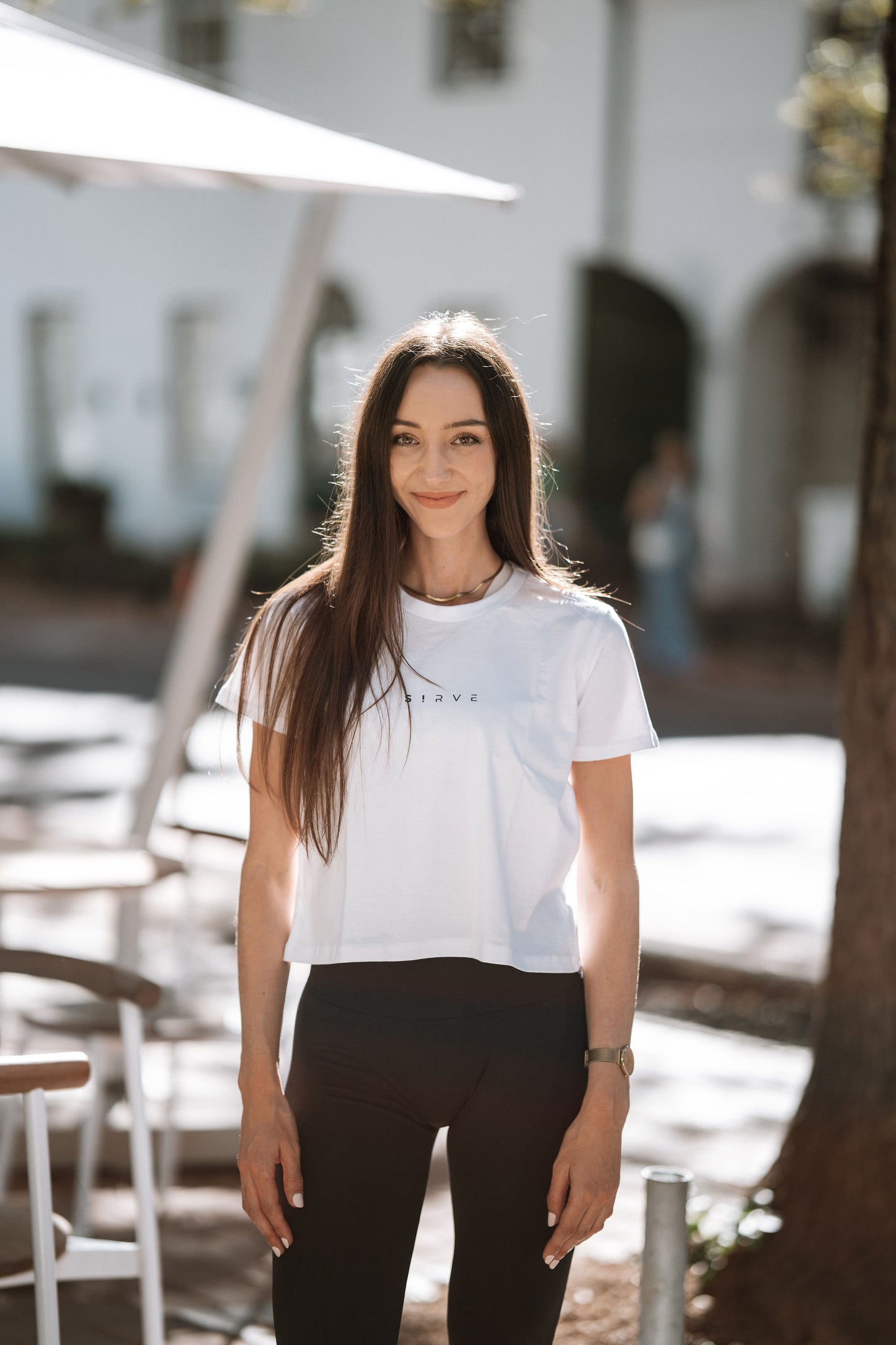 Classic Tee in White (Plain back)