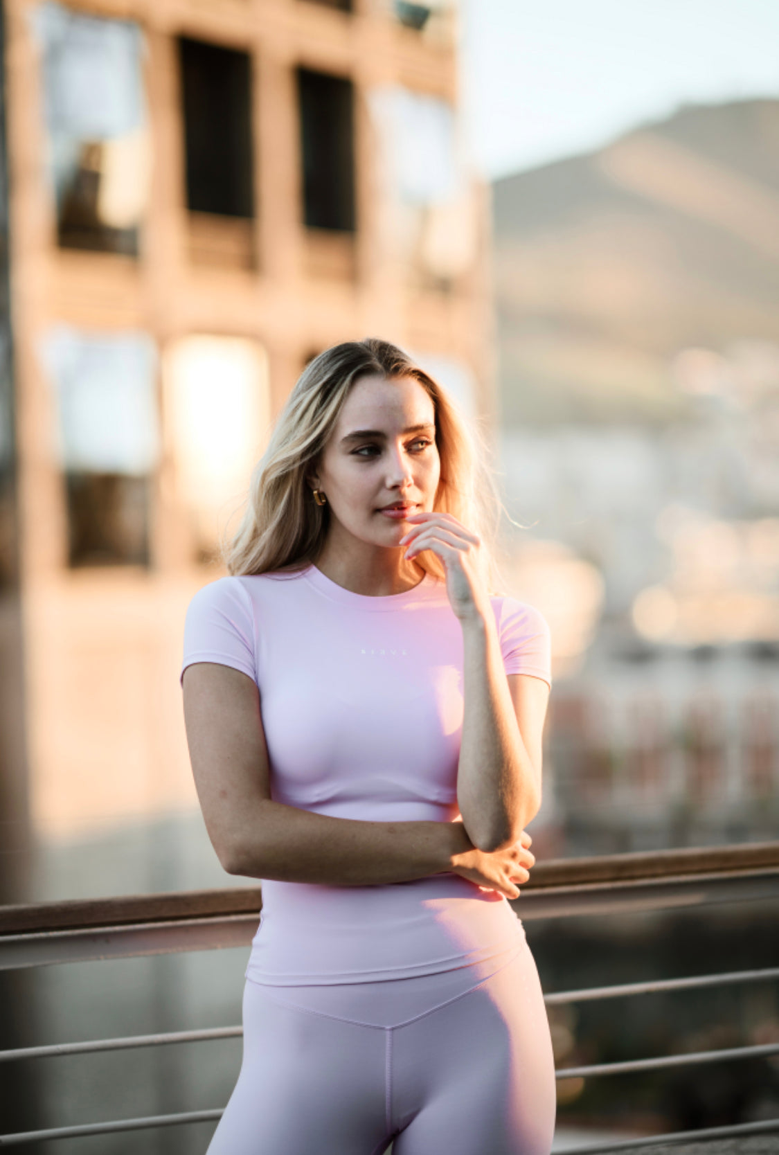 Ultra Soft Premium Short Sleeve Shirt, Hip-Length in Candy Floss Pink