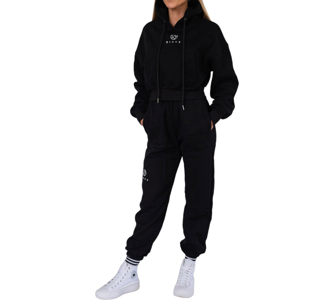 Joggers, sirve tracksuit bottom, Black