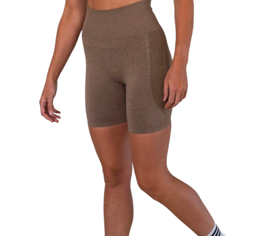 Running shorts in beige